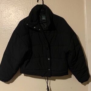 Wild Fable Women's Black Puffer Jacket